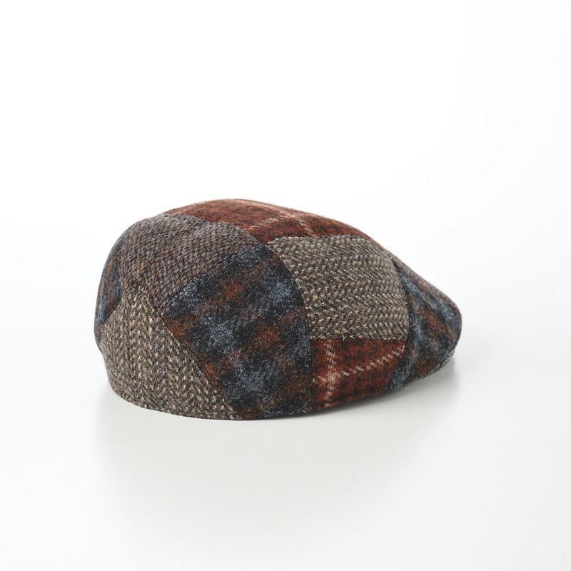 ステットソンのハンチング HARRIS TWEED PATCHWORK HUNTING（ハリスツイード パッチワーク ハンチング）SE737 ブラウン