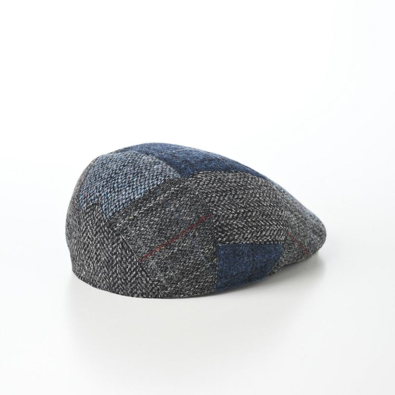 ステットソンのハンチング HARRIS TWEED PATCHWORK HUNTING（ハリスツイード パッチワーク ハンチング）SE737 ネイビー