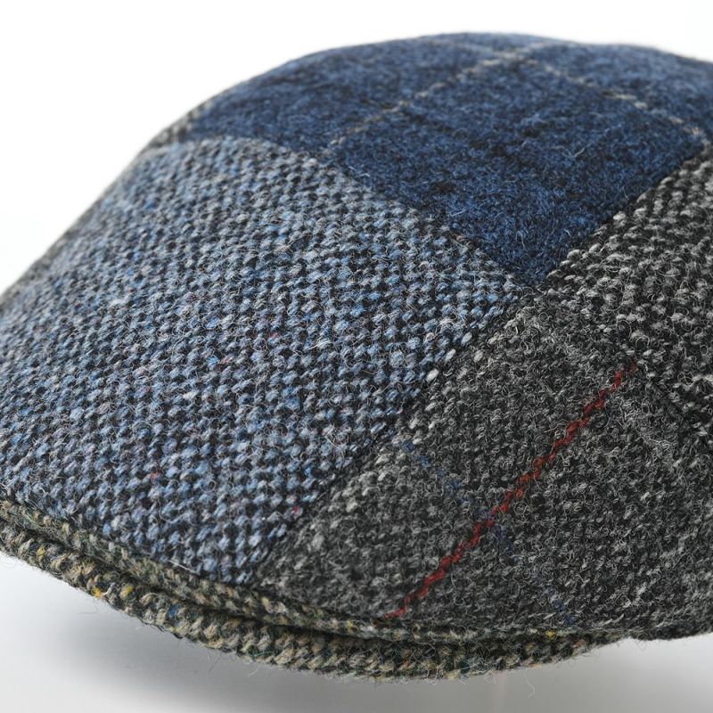 ステットソンのハンチング HARRIS TWEED PATCHWORK HUNTING（ハリスツイード パッチワーク ハンチング）SE737 ネイビー