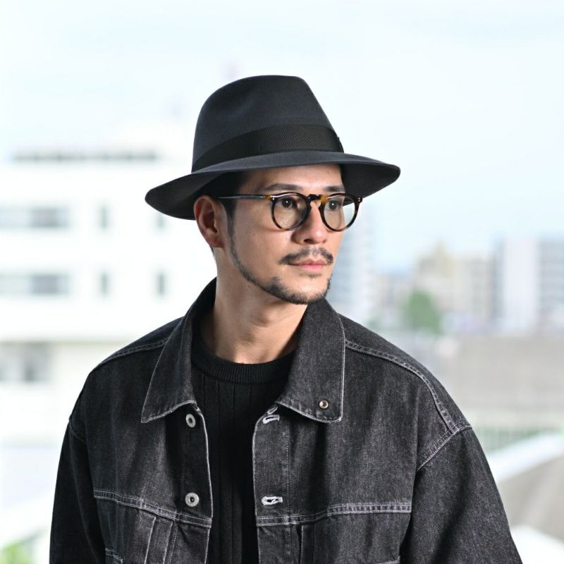 ボルサリーノのフェルトハット Q.S. Anello Rasato（Q.S. アネロ ラザート） 114336 グレー