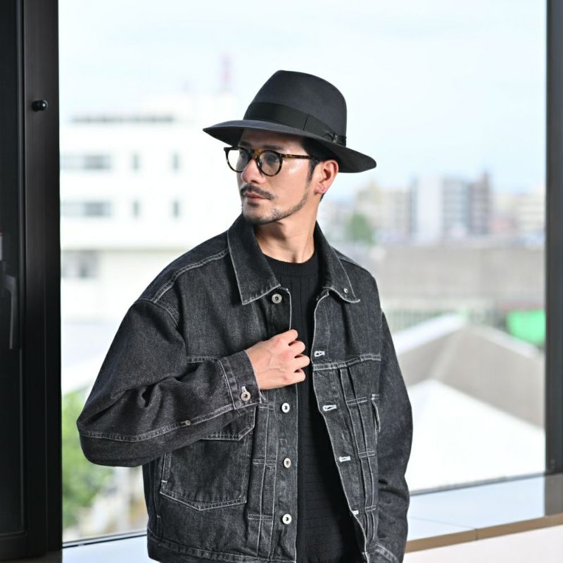 ボルサリーノのフェルトハット Q.S. Anello Rasato（Q.S. アネロ ラザート） 114336 グレー
