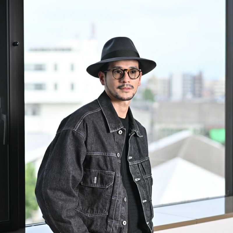ボルサリーノのフェルトハット Q.S. Anello Rasato（Q.S. アネロ ラザート） 114336 グレー
