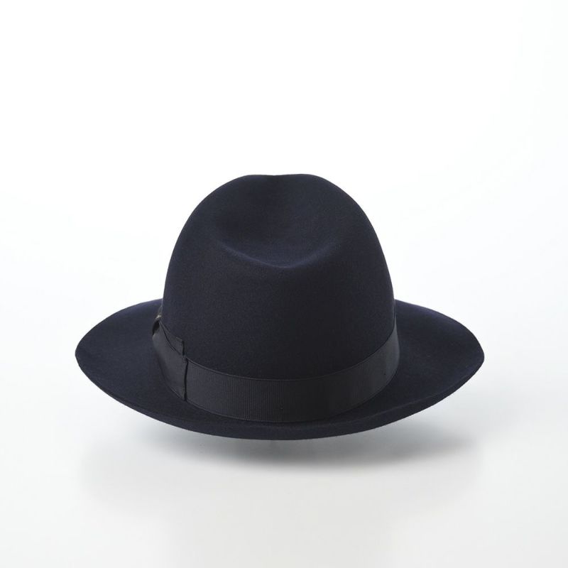 Borsalino　Q.S. 50 grams チンクァンタグランミ　紺色 Borsalino ボルサリーノ QS「50 grammi super leggero