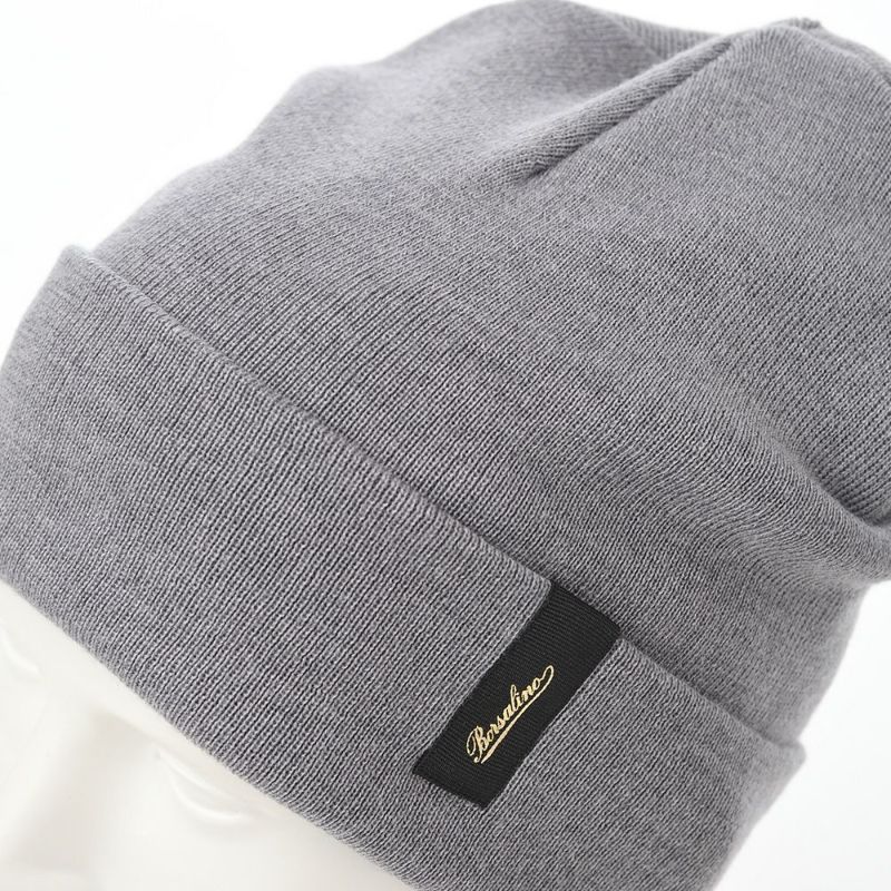 ボルサリーノのニット帽 Virgin Wool Beanie（バージンウール ビーニー） 130356 グレー