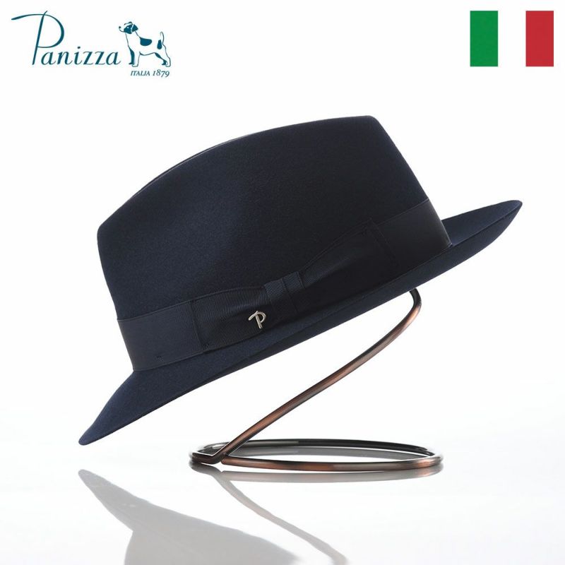 帽子 フェルトハット Panizza（パニッツァ） PISA VALDARNO（ピサ ヴァルダルノ） ダークブルー