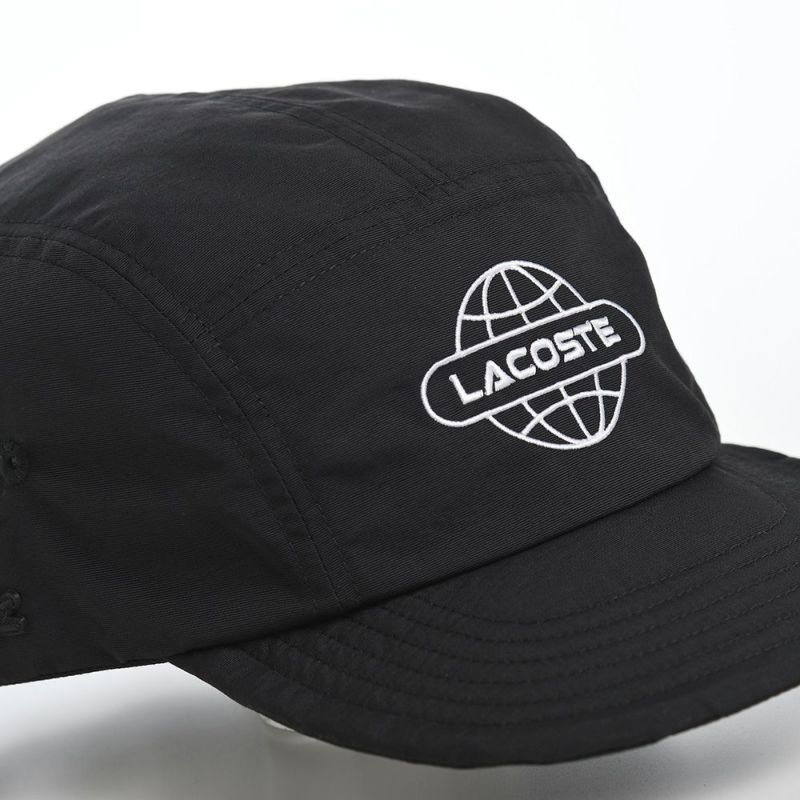 ラコステのキャップ GLOBE BALL LOGO JET CAP（グローブボールロゴジェットキャップ） L1286 ブラック