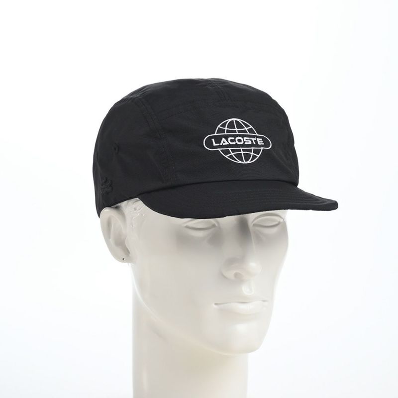 ラコステのキャップ GLOBE BALL LOGO JET CAP（グローブボールロゴジェットキャップ） L1286 ブラック