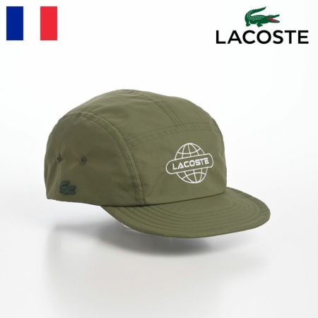 ラコステのキャップ GLOBE BALL LOGO JET CAP（グローブボールロゴジェットキャップ） L1286 カーキ