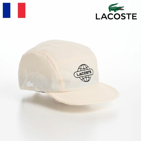 ラコステのキャップ GLOBE BALL LOGO JET CAP（グローブボールロゴジェットキャップ） L1286 ホワイト