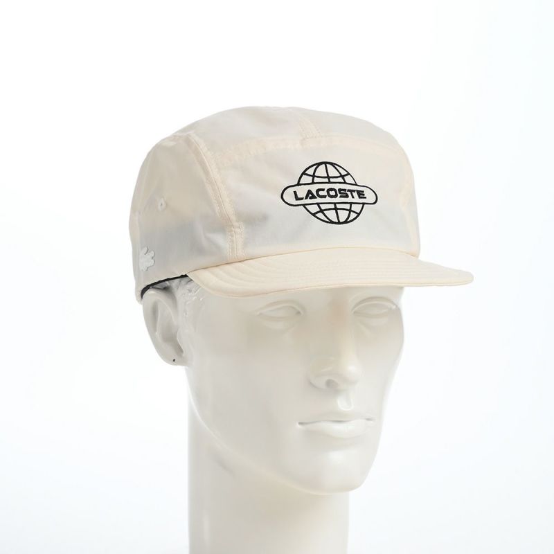 ラコステのキャップ GLOBE BALL LOGO JET CAP（グローブボールロゴジェットキャップ） L1286 ホワイト