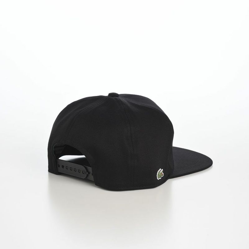 ラコステのキャップ ANIMATION FLAT VISOR CAP（アニメーションフラットバイザーキャップ） L1292 ブラック