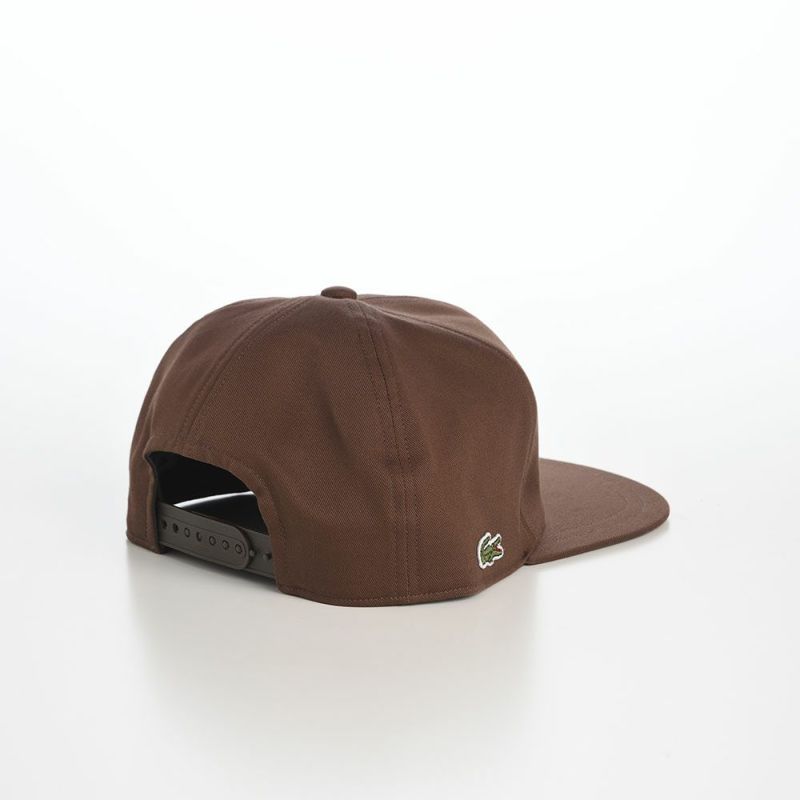 ラコステのキャップ ANIMATION FLAT VISOR CAP（アニメーションフラットバイザーキャップ） L1292 ブラウン