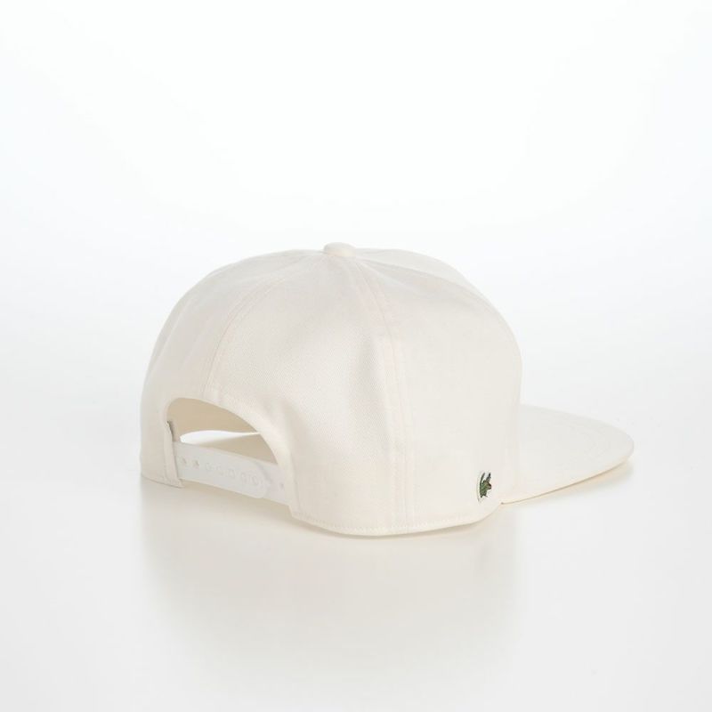 ラコステのキャップ ANIMATION FLAT VISOR CAP（アニメーションフラットバイザーキャップ） L1292 ホワイト