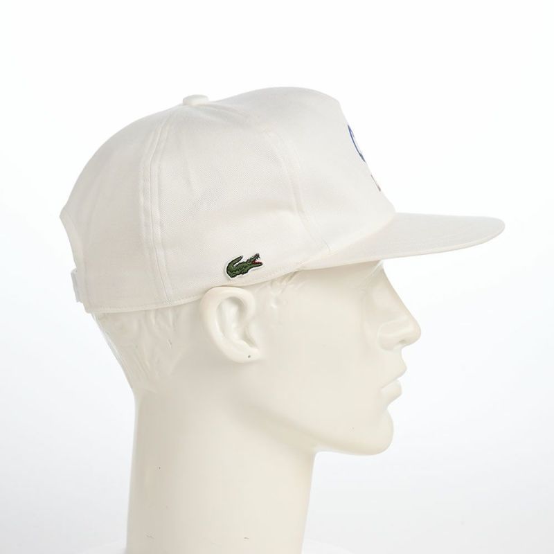 ラコステのキャップ ANIMATION FLAT VISOR CAP（アニメーションフラットバイザーキャップ） L1292 ホワイト