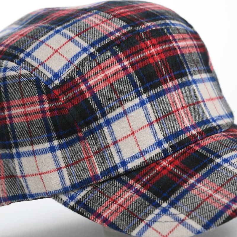 ラコステのキャップ TARTAN CHECK JET CAP（タータンチェックジェットキャップ） L1294 ホワイト