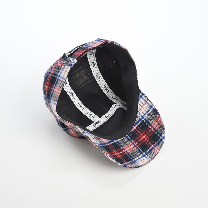 ラコステのキャップ TARTAN CHECK JET CAP（タータンチェックジェットキャップ） L1294 ホワイト