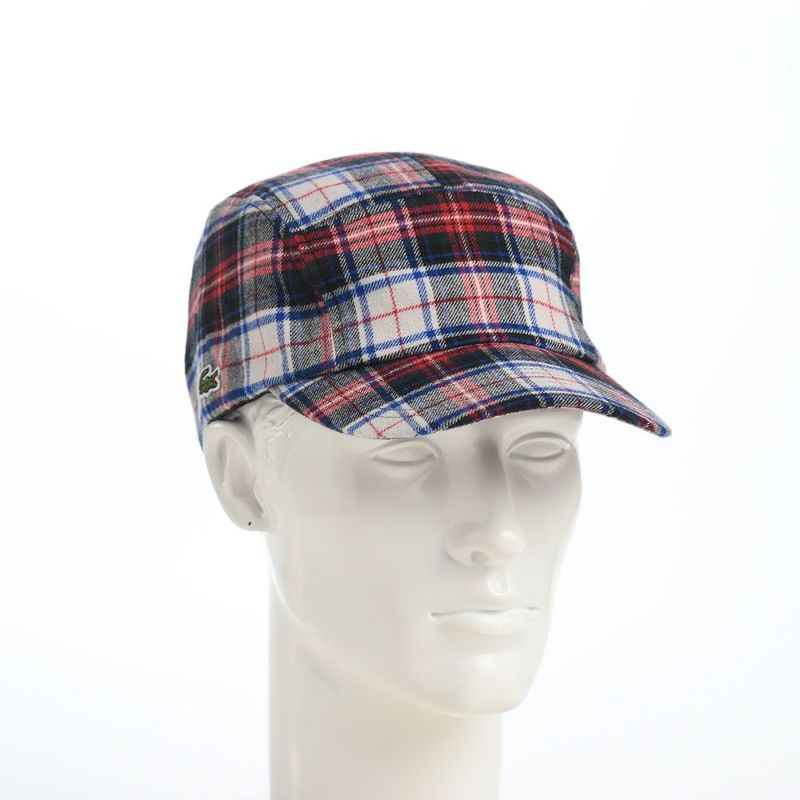 ラコステのキャップ TARTAN CHECK JET CAP（タータンチェックジェットキャップ） L1294 ホワイト