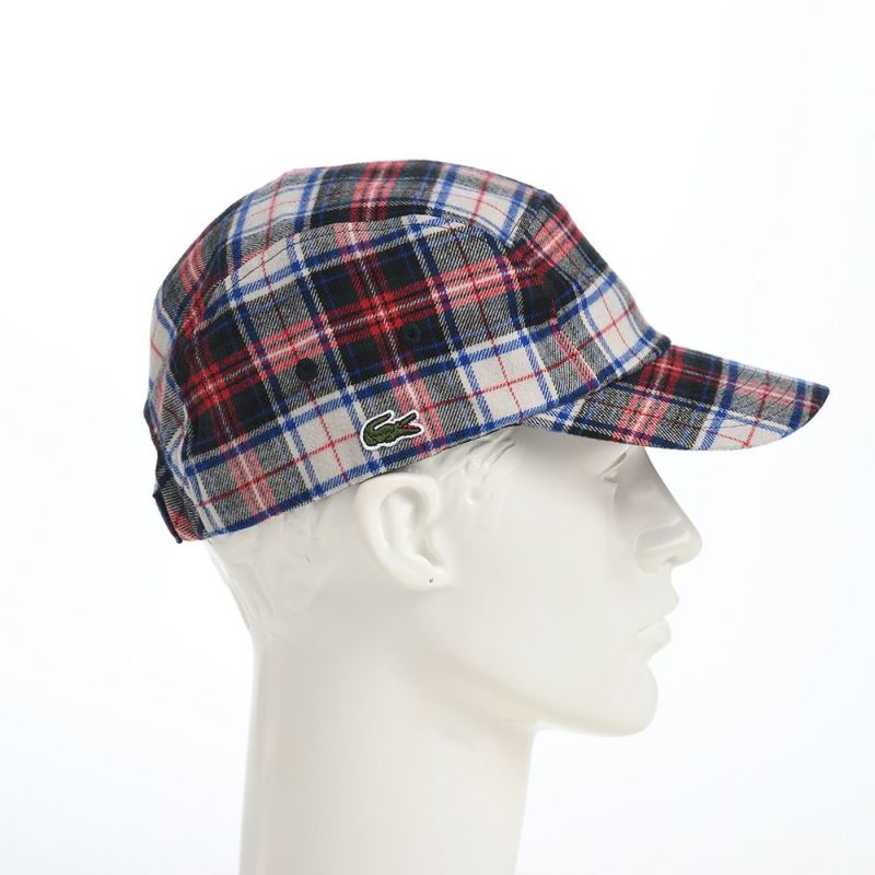 ラコステのキャップ TARTAN CHECK JET CAP（タータンチェックジェットキャップ） L1294 ホワイト