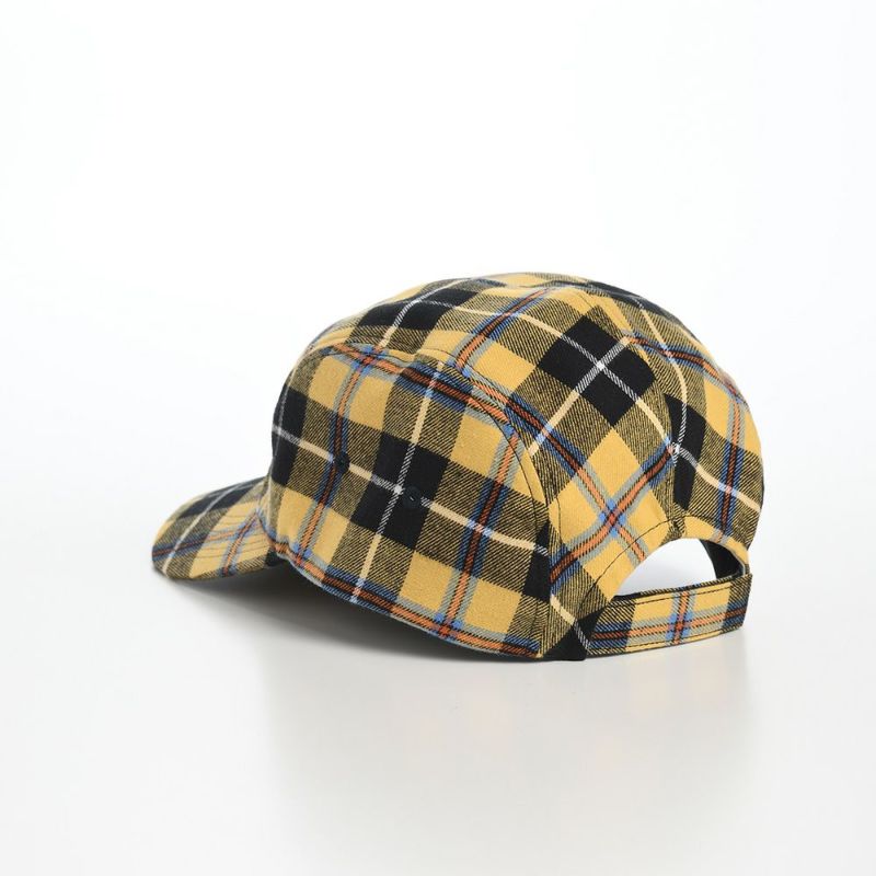 ラコステのキャップ TARTAN CHECK JET CAP（タータンチェックジェットキャップ） L1294 イエロー