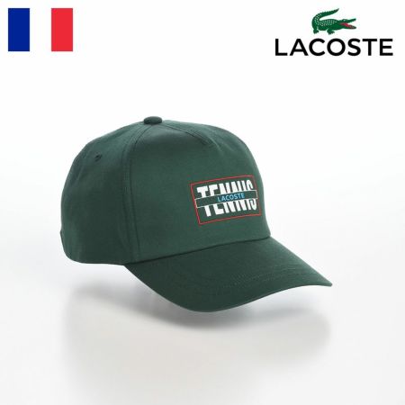 ラコステ キャップ TENNIS GRAPHIC TWILL CAP（テニスグラフィックツイルキャップ） L7126 グリーン | 帽子通販  時谷堂百貨【公式】