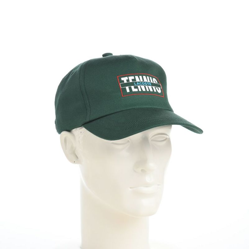 ラコステのキャップ TENNIS GRAPHIC TWILL CAP（テニスグラフィックツイルキャップ） L7126 グリーン