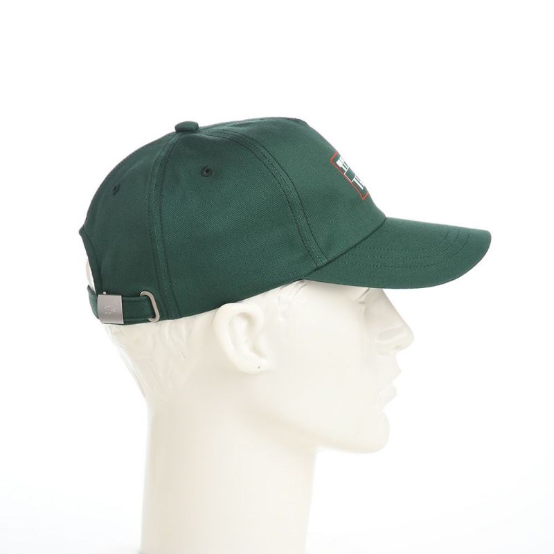 ラコステのキャップ TENNIS GRAPHIC TWILL CAP（テニスグラフィックツイルキャップ） L7126 グリーン