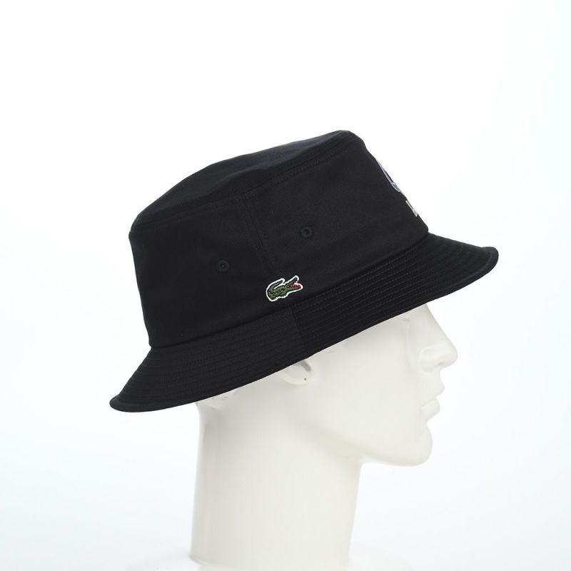 ラコステのバケットハット ANIMATION BUCKET HAT（アニメーションバケットハット） L1293 ブラック