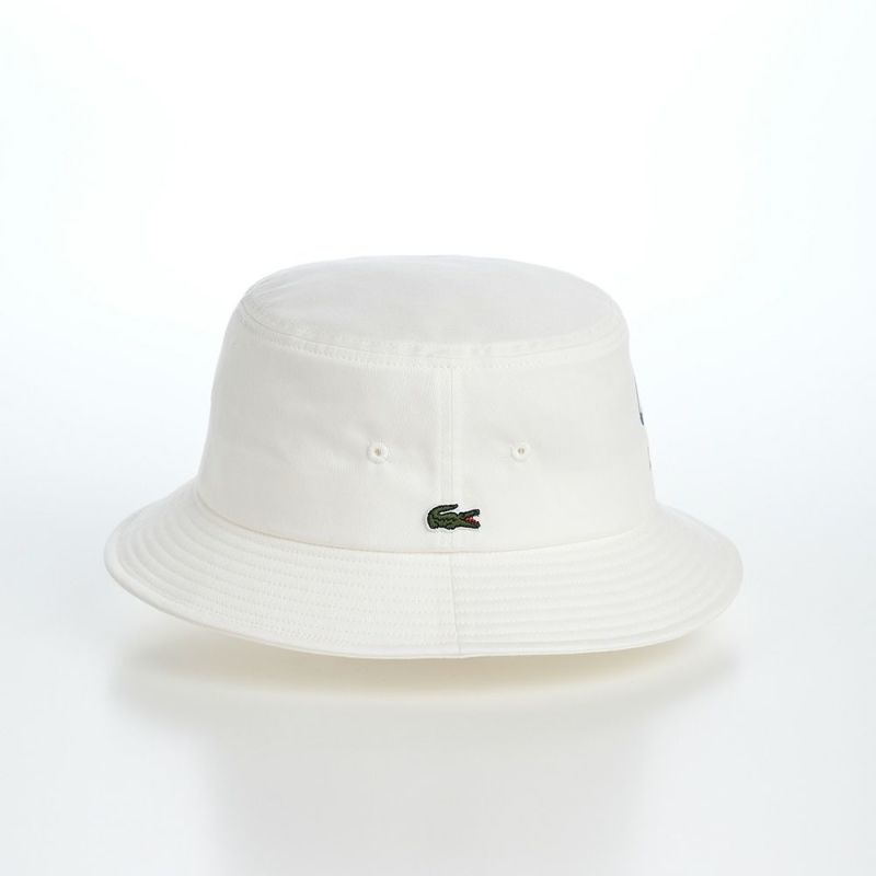 ラコステのバケットハット ANIMATION BUCKET HAT（アニメーションバケットハット） L1293 ホワイト
