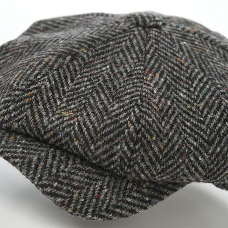 ヴィゲーンズのキャスケット Newsboy Retro Cap Magee Herringbone（ニュースボーイ レトロキャップ マギーヘリンボーン）W101345 ダークグレー