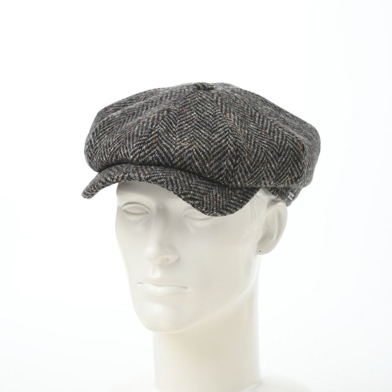 ヴィゲーンズのキャスケット Newsboy Retro Cap Magee Herringbone（ニュースボーイ レトロキャップ マギーヘリンボーン）W101345 ダークグレー