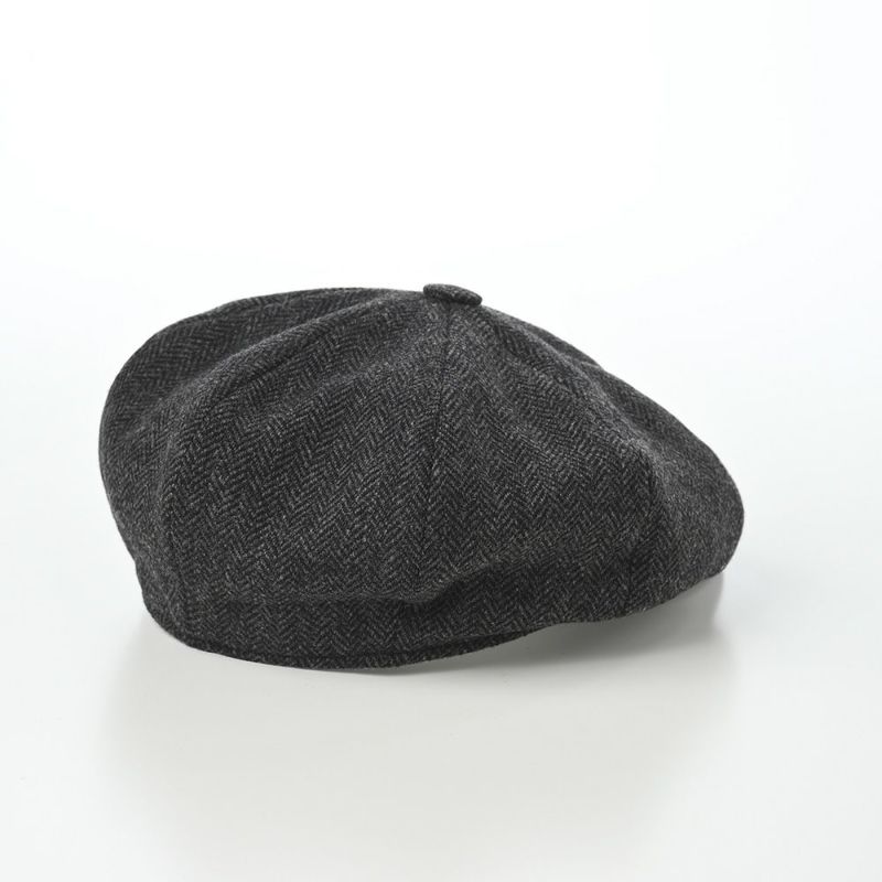 ヴィゲーンズのキャスケット Baker Boy Cap Herringbone Shetland（ベーカーボーイキャップ ヘリンボン）W101950 ダークグレー