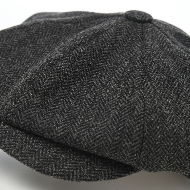 ヴィゲーンズのキャスケット Baker Boy Cap Herringbone Shetland（ベーカーボーイキャップ ヘリンボン）W101950 ダークグレー