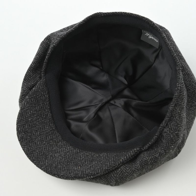 ヴィゲーンズのキャスケット Baker Boy Cap Herringbone Shetland（ベーカーボーイキャップ ヘリンボン）W101950 ダークグレー