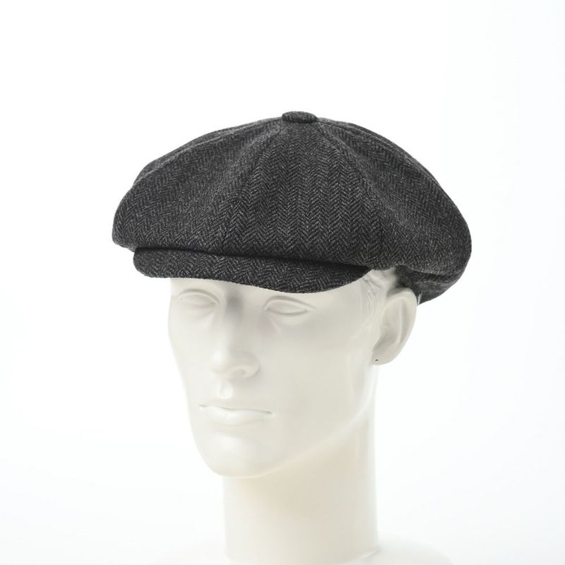 ヴィゲーンズのキャスケット Baker Boy Cap Herringbone Shetland（ベーカーボーイキャップ ヘリンボン）W101950 ダークグレー