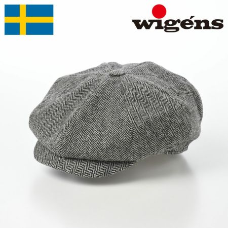 ヴィゲーンズのキャスケット Baker Boy Cap Herringbone Shetland（ベーカーボーイキャップ ヘリンボン）W101950 グレー