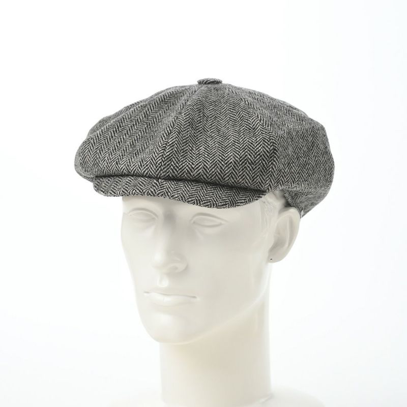 ヴィゲーンズのキャスケット Baker Boy Cap Herringbone Shetland（ベーカーボーイキャップ ヘリンボン）W101950 グレー