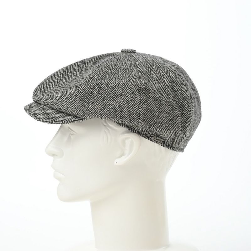 ヴィゲーンズのキャスケット Baker Boy Cap Herringbone Shetland（ベーカーボーイキャップ ヘリンボン）W101950 グレー