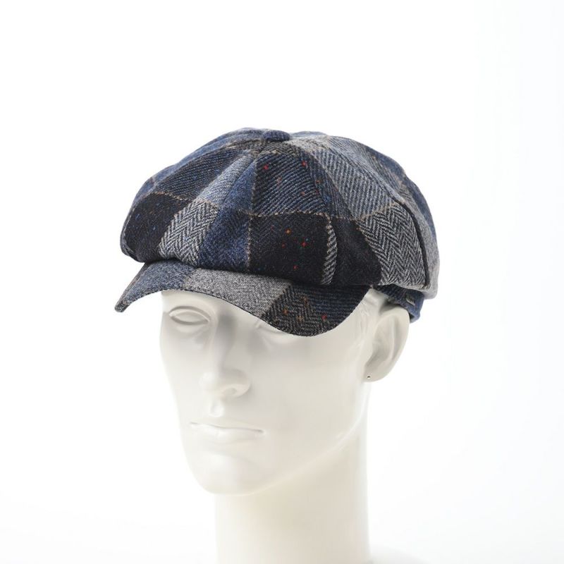 ヴィゲーンズのキャスケット Newsboy Classic Cap Patchwork（ニュースボーイ クラシックキャップ パッチワーク）W101738 ブルー