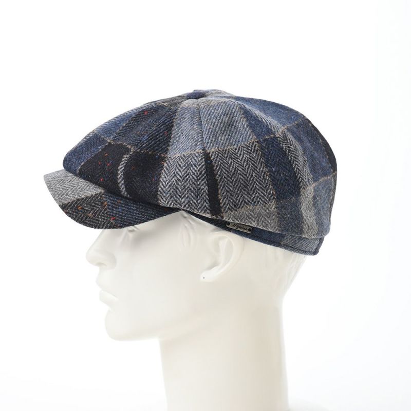 ヴィゲーンズのキャスケット Newsboy Classic Cap Patchwork（ニュースボーイ クラシックキャップ パッチワーク）W101738 ブルー