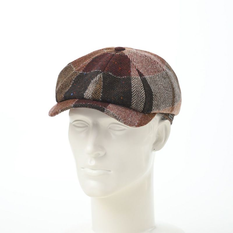 ヴィゲーンズのキャスケット Newsboy Classic Cap Patchwork（ニュースボーイ クラシックキャップ パッチワーク）W101738 ブリック