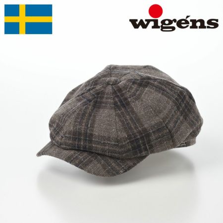 ヴィゲーンズのキャスケット Newsboy Classic Cap（ニュースボーイ クラシックキャップ）W101745 ブラウンチェック