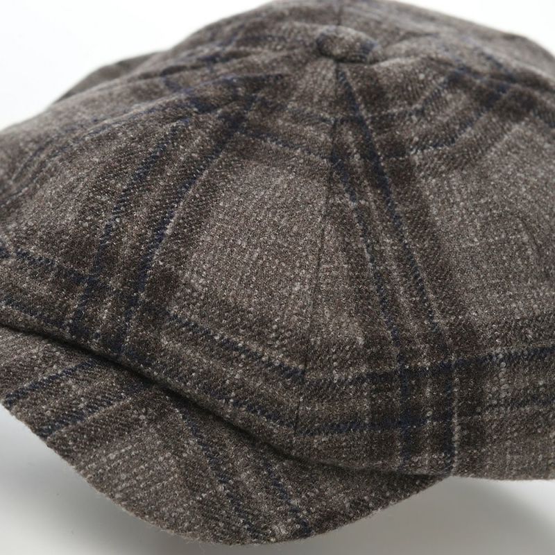 ヴィゲーンズのキャスケット Newsboy Classic Cap（ニュースボーイ クラシックキャップ）W101745 ブラウンチェック