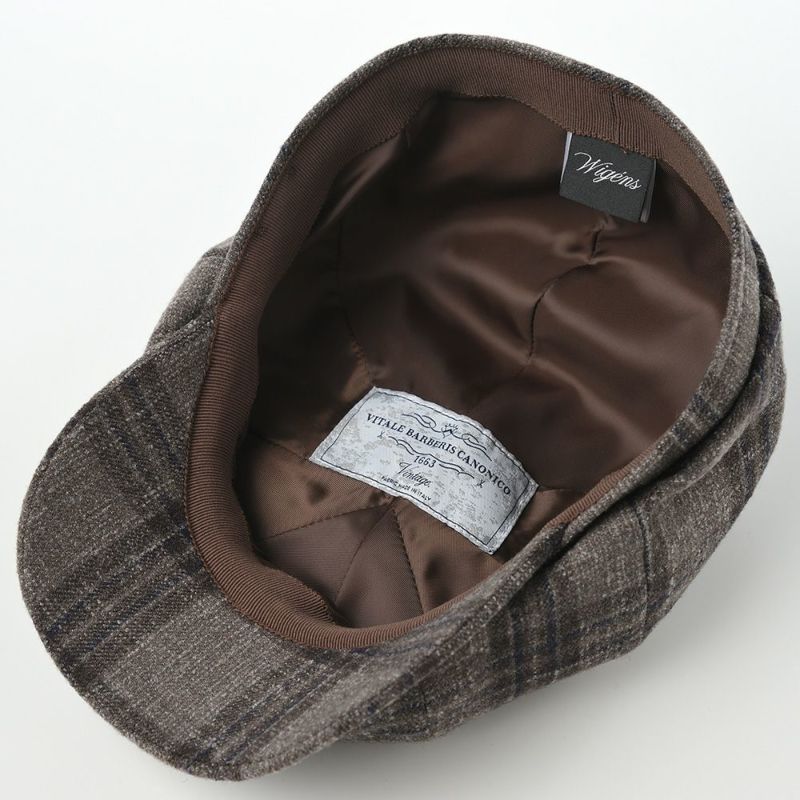 ヴィゲーンズのキャスケット Newsboy Classic Cap（ニュースボーイ クラシックキャップ）W101745 ブラウンチェック