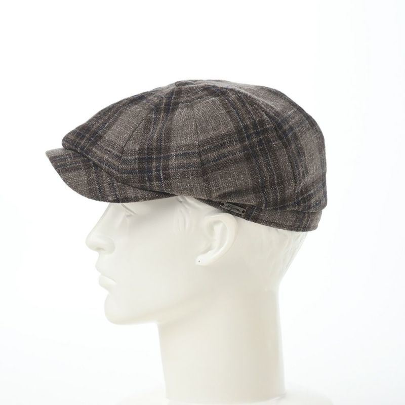 ヴィゲーンズのキャスケット Newsboy Classic Cap（ニュースボーイ クラシックキャップ）W101745 ブラウンチェック