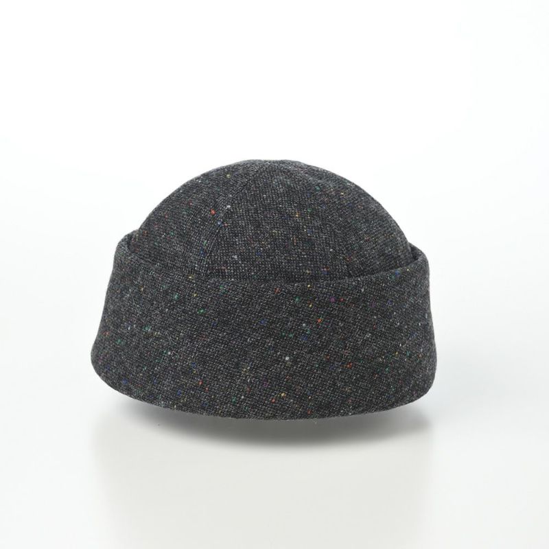 アンソニーペトのロールキャップ BEANIE DONEGAL TWEED （ビーニー ドネガルツイード） グレー