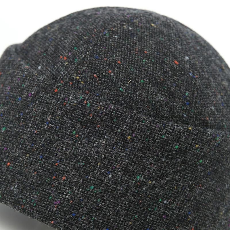 アンソニーペトのロールキャップ BEANIE DONEGAL TWEED （ビーニー ドネガルツイード） グレー