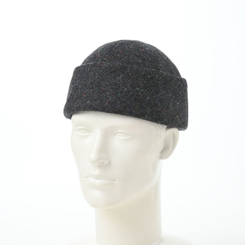 アンソニーペトのロールキャップ BEANIE DONEGAL TWEED （ビーニー ドネガルツイード） グレー