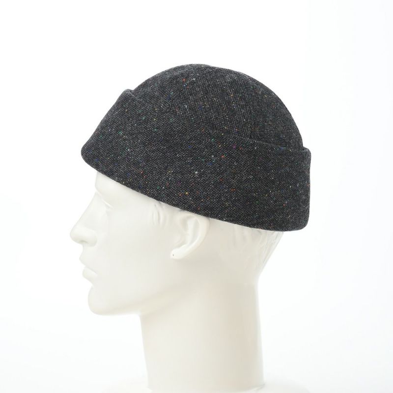 アンソニーペトのロールキャップ BEANIE DONEGAL TWEED （ビーニー ドネガルツイード） グレー