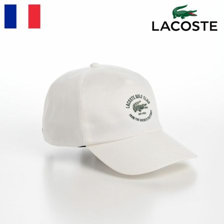 ラコステのキャップ LACOSTE GOLF CLUB CAP（ラコステゴルフクラブキャップ） L1289 ホワイト