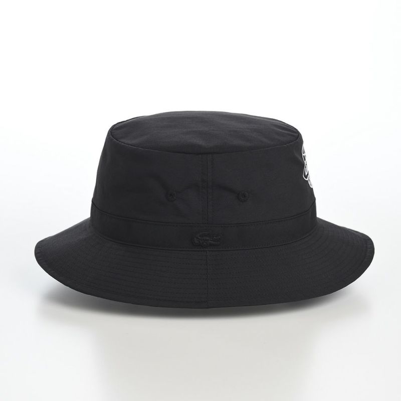 ラコステのバケットハット GLOBE BALL LOGO BUCKET HAT（グローブボールロゴバケットハット） L1287 ブラック